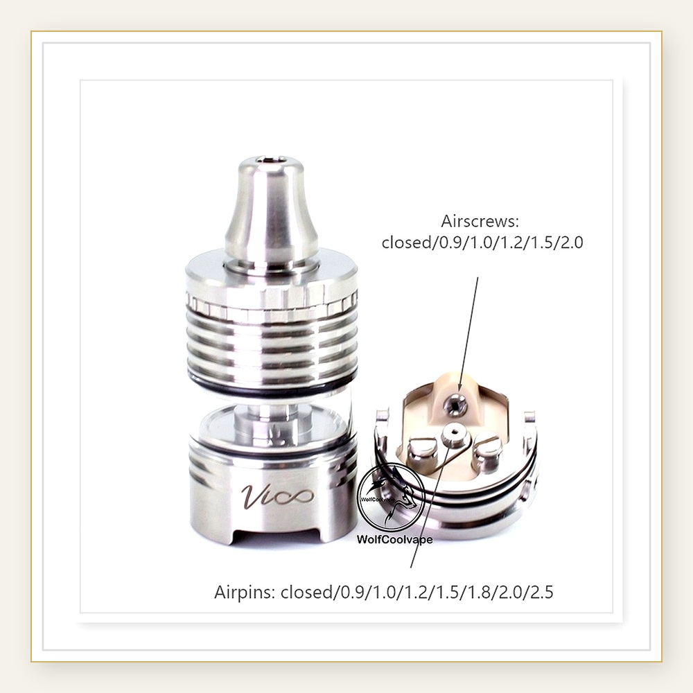 Wolfcoolvape Vico 22mm MTL/RDL - Vape Coil Replacement recension och pris