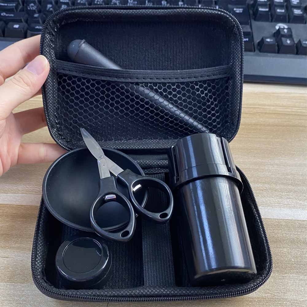 1Set Black Grinder Crusher Wit - Vape Accessory recension och pris