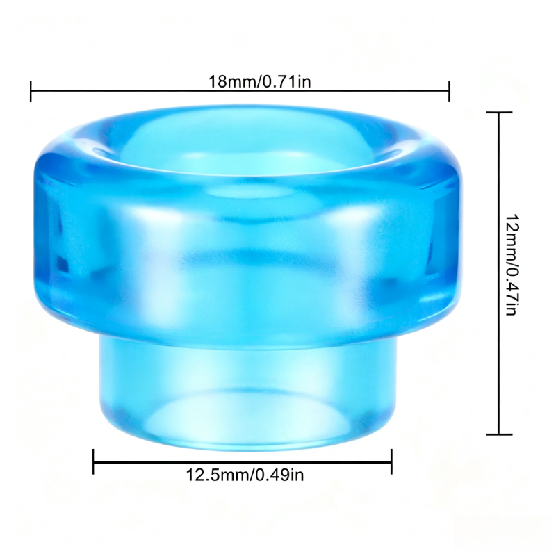 5PCS 810 Mouthpiece Without Ri - Drip Tip Resin recension och pris