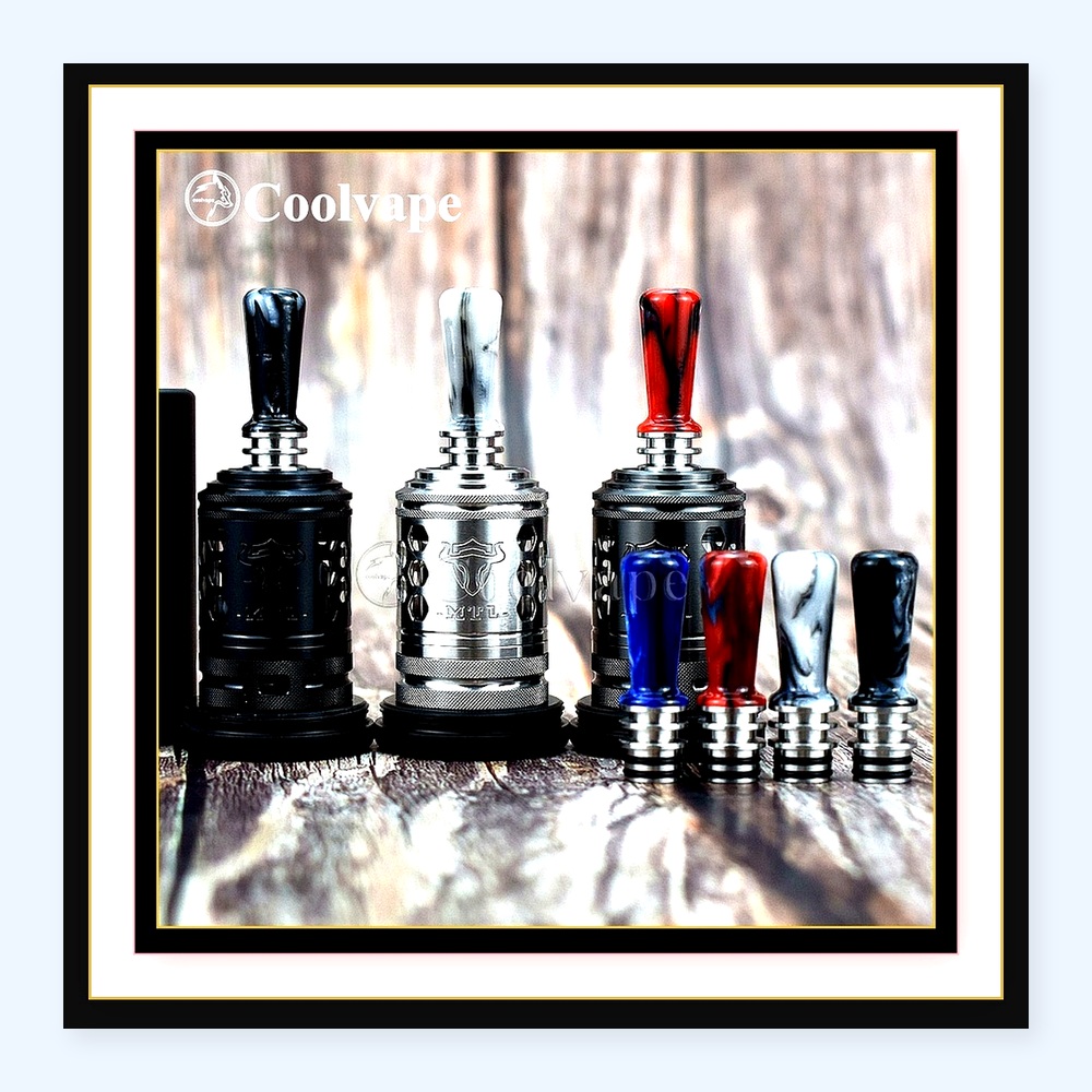 Tauren MTL RTA 510 Drip Tip -  - Drip Tip Resin recension och pris