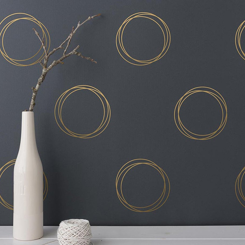 Geometric Ring Circle Wall Sti - Vape Ring recension och pris